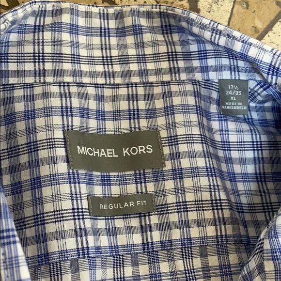 MICHAEL KORS Plaid Button Casual Long Sleeve Shirt - Picture 3 of 9